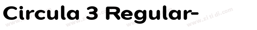 Circula 3 Regular字体转换